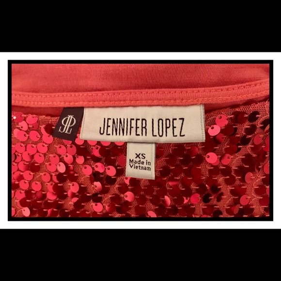 Jennifer Lopez Sequin Shirt-Like NEW - Picture 3 of 4